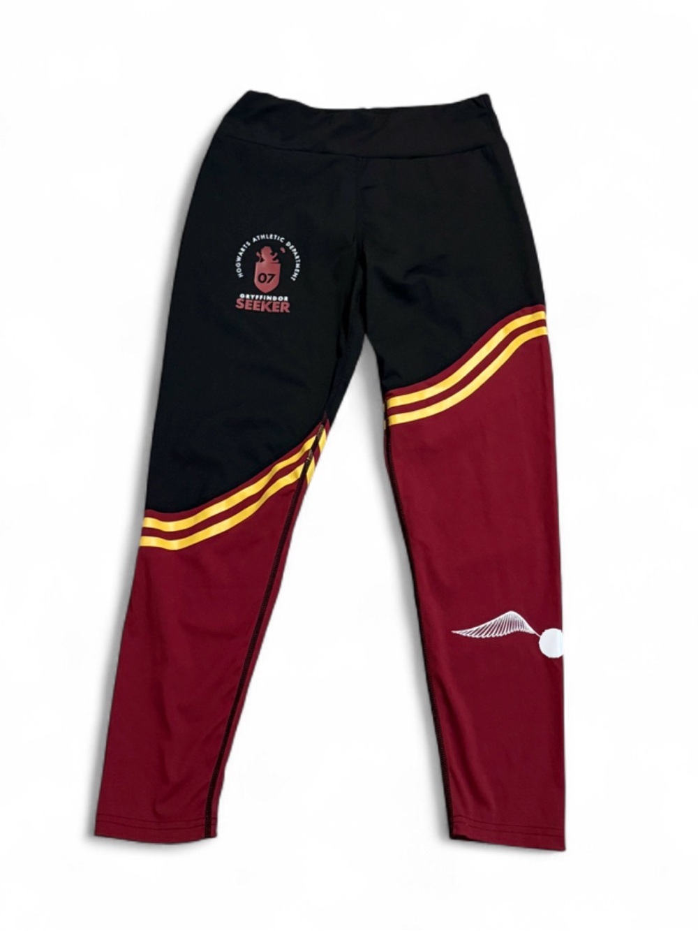 Warner Bros. Maroon, Black & Yellow Gryffindor Seeker Leggings